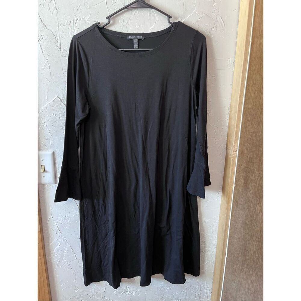 Eileen Fisher Black Dress Sz‎ Petite M